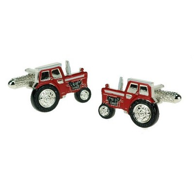 RED TRACTOR CUFFLINKS IN GIFT BOX