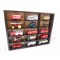 FREESTANDING WALLMOUNT OXFORD DIECAST COMMERCIAL VEHICLE WOODEN DISPLAY UNIT