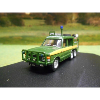 OXFORD 1:76 6 WHEEL RANGE ROVER TACR2 RAF PINK PANTHER FIRE APPLIANCE