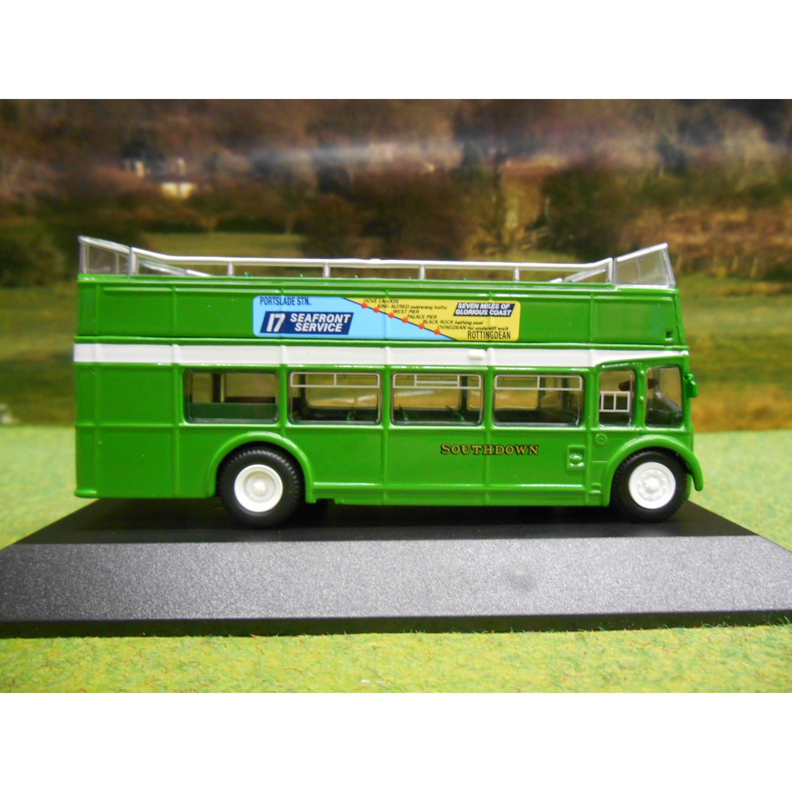 ATLAS CORGI 1/76 BRISTOL LODEKKA FS OPEN TOP DOUBLE DECKER BUS SOUTHDOWN