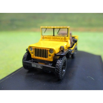 OXFORD 1:76 WILLY'S JEEP MB AA ROAD SERVICE