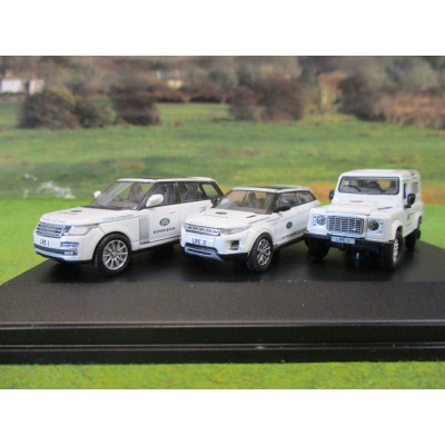 OXFORD 1:76 LAND ROVER EXPERIENCE 3 VEHICLE GIFT SET