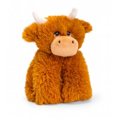 KEELECO SOFT TOY HIGHLAND COW 20CM BY KEEL TOYS