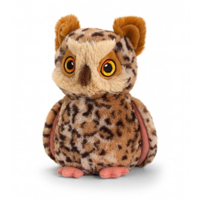 KEELCO SOFT TOY OWL 19CM BY KEEL TOYS