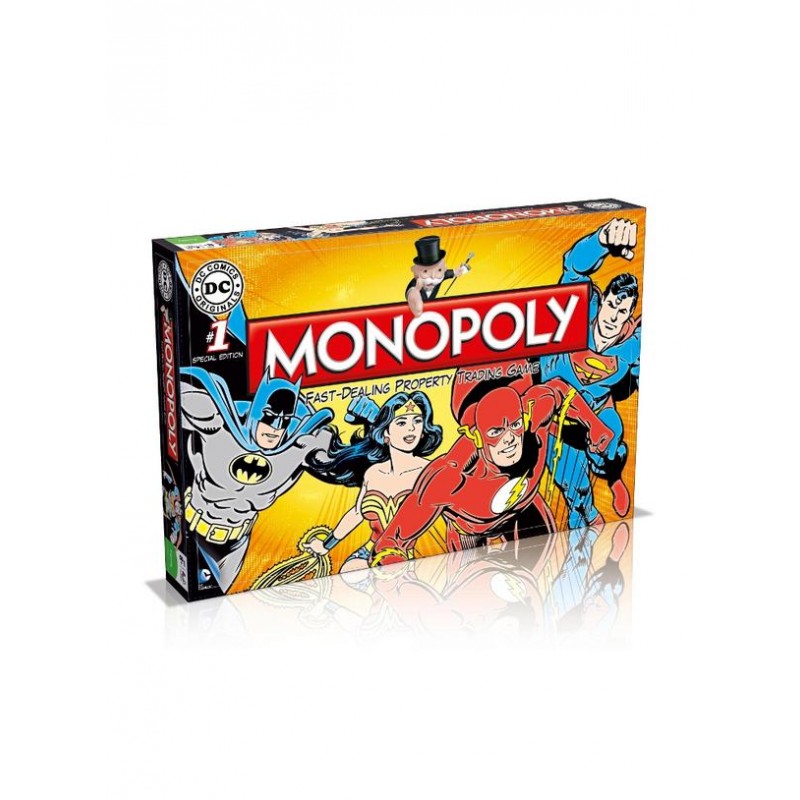 MONOPOLY - DC COMICS [BATMAN, SUPERMAN, FLASH, WONDERWOMAN] MONOPOLY BOARD GAME 