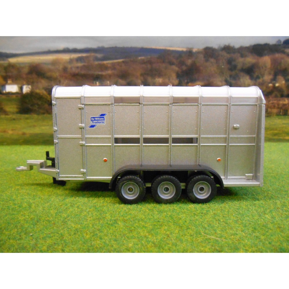 SIKU 1:32 IFOR WILLIAMS THREE AXLE LIVESTOCK TRAILER - One32 Farm toys ...