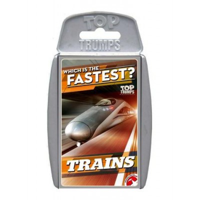 TOP TRUMPS - TRAINS 'WHICH IS THE FASTEST?' CARD GAME