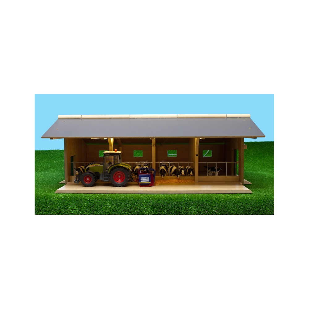 KIDS GLOBE 132 OPEN FRONT WOODEN CATTLE YARD FARM BUILDING One32